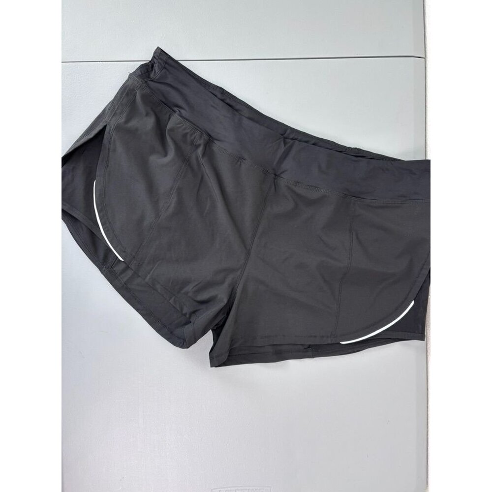 Zyia Activewear women's XXXL black athletic‎ running shorts lined workout